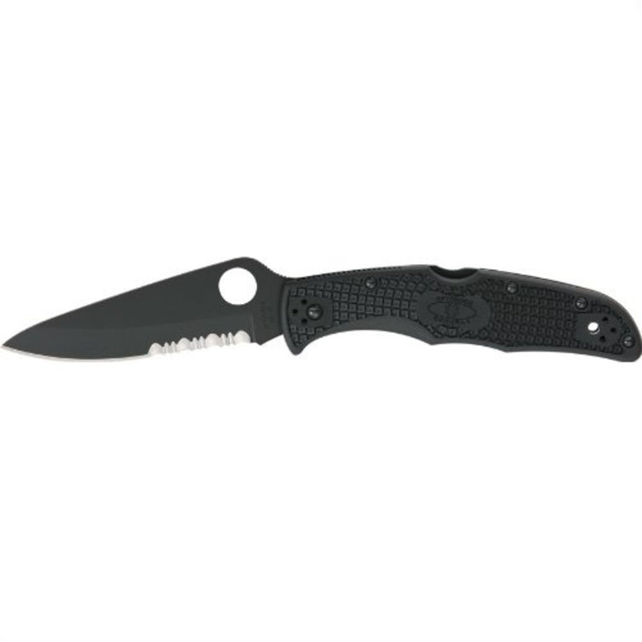 Spyderco Endura 4 Folder 3.75in Black Combo Black Frn Handle