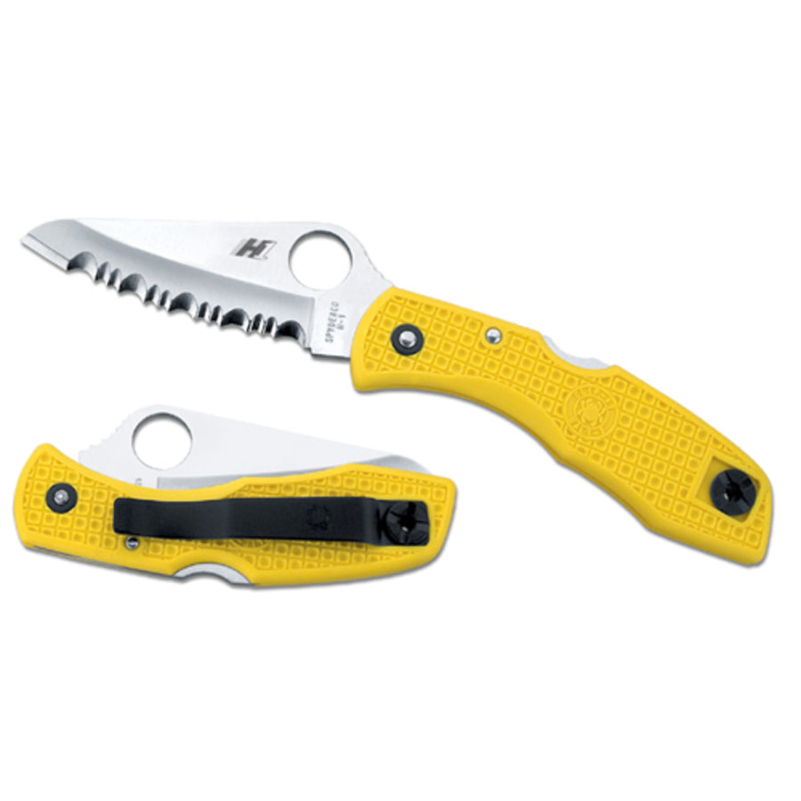 Spyderco Dragonfly 2 Folder 2.25 In H1 Serrated Yellow Frn