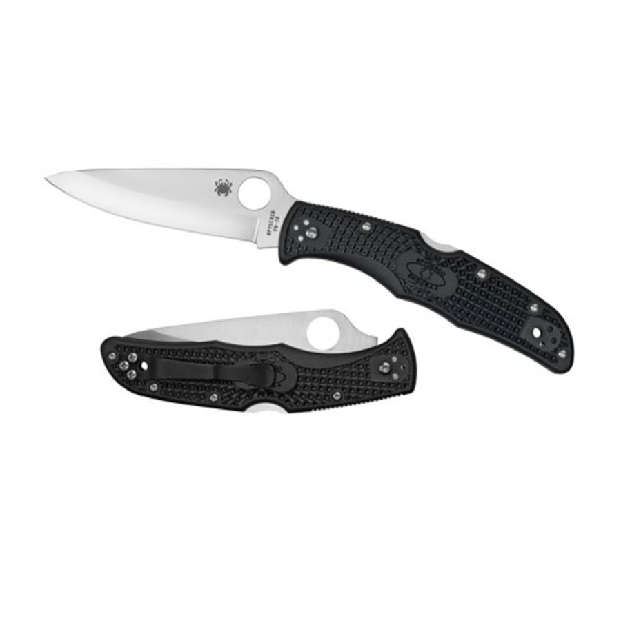 Spyderco Endura 4 Folder 3.75 In Plain Black Frn Handle