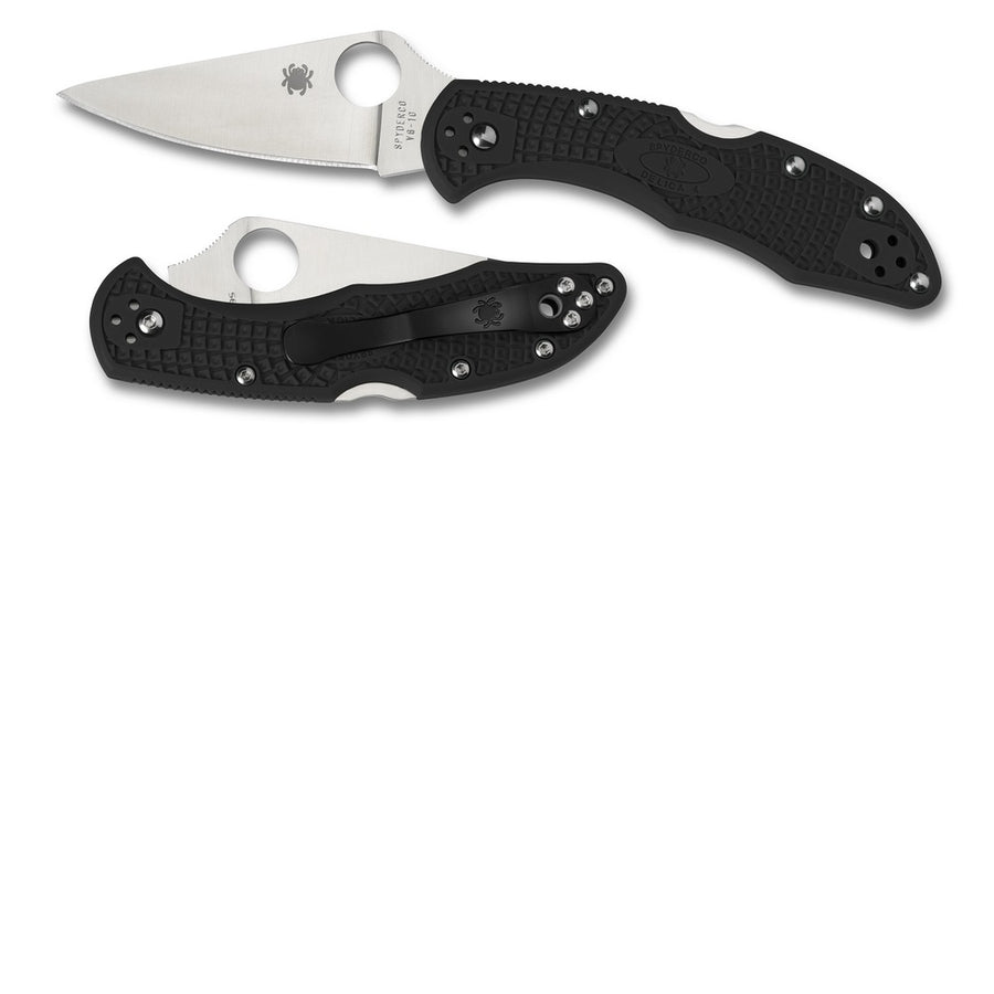 Spyderco Delica 4 Folder 2.88 In Plain Black Frn Handle