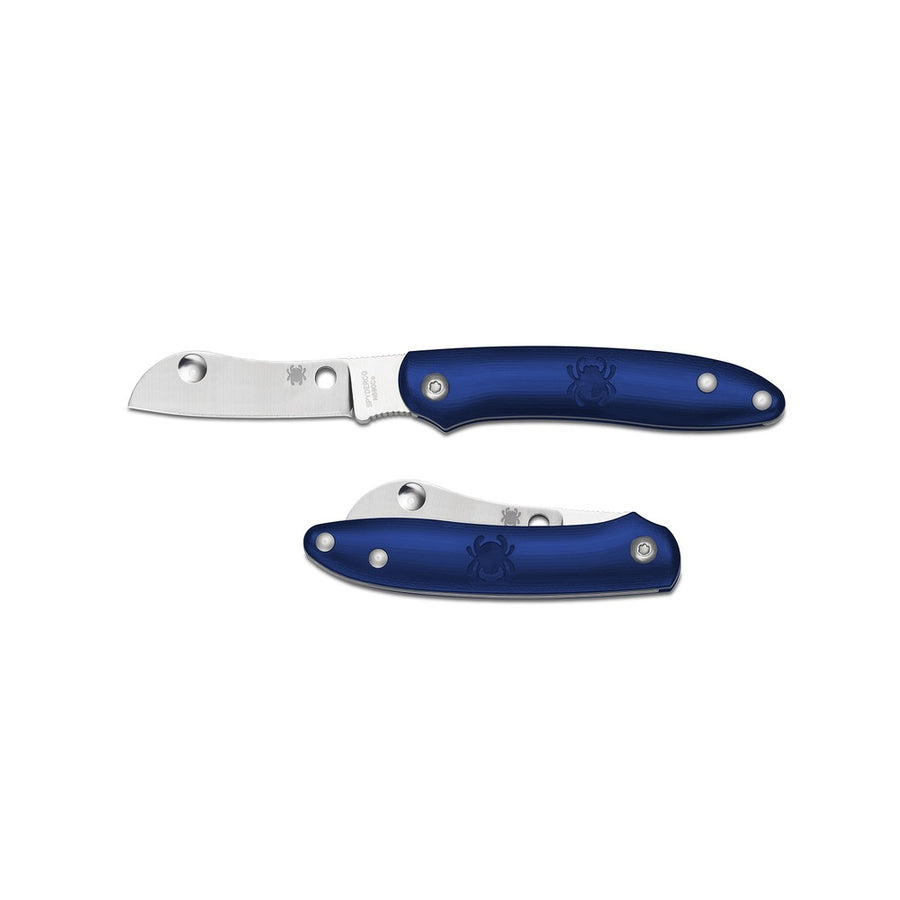 Spyderco Roadie 2.1 In Plain Blue Frn Handle