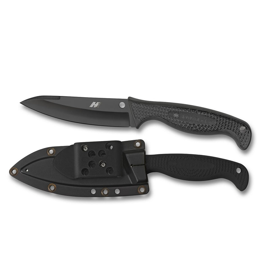 Spyderco Aqua Salt 4.69 In Black Plain Black Frn Handle