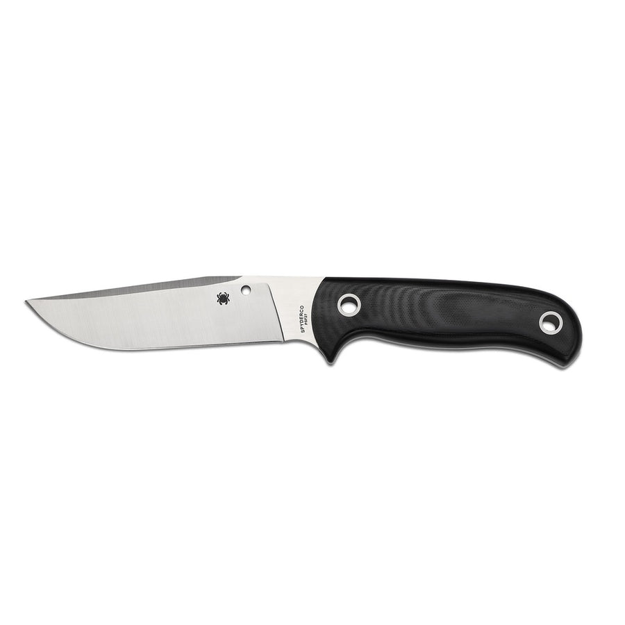 Spyderco Bradley Bowie 5.12 In Plain Black G-10 Handle