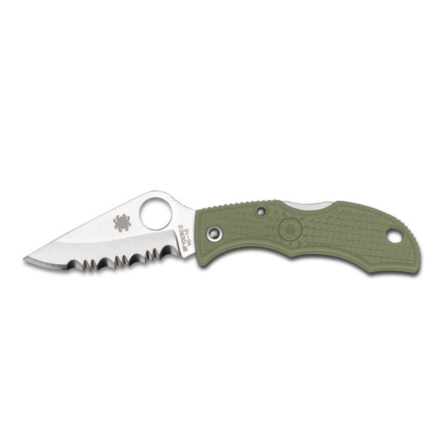 Spyderco Ladybug3 Folder 1.94in Plain Foliage Green Frn Hndl