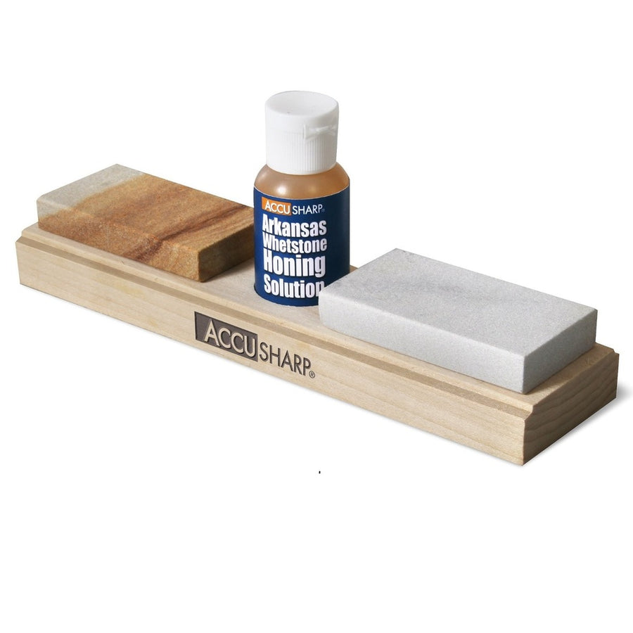 Accusharp Arkansas Whetstone Combo Knife Sharpening Kit