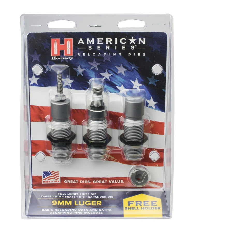 Hornady American Die Set 3 9m  9x21  .355  Free Shell Holder