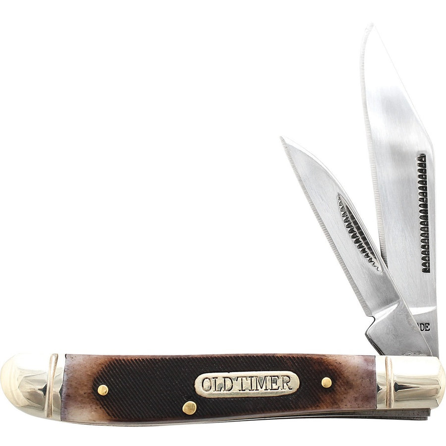 Old Timer Dog Leg Multi-blades 2.125 In Blade Delrin Handle