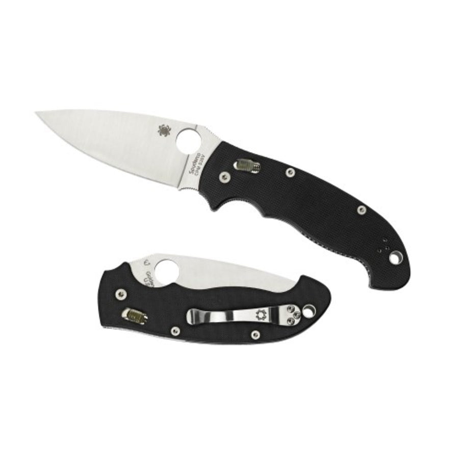 Spyderco Manix 2 Xl Folder 3.88 In Black Plain Black G-10