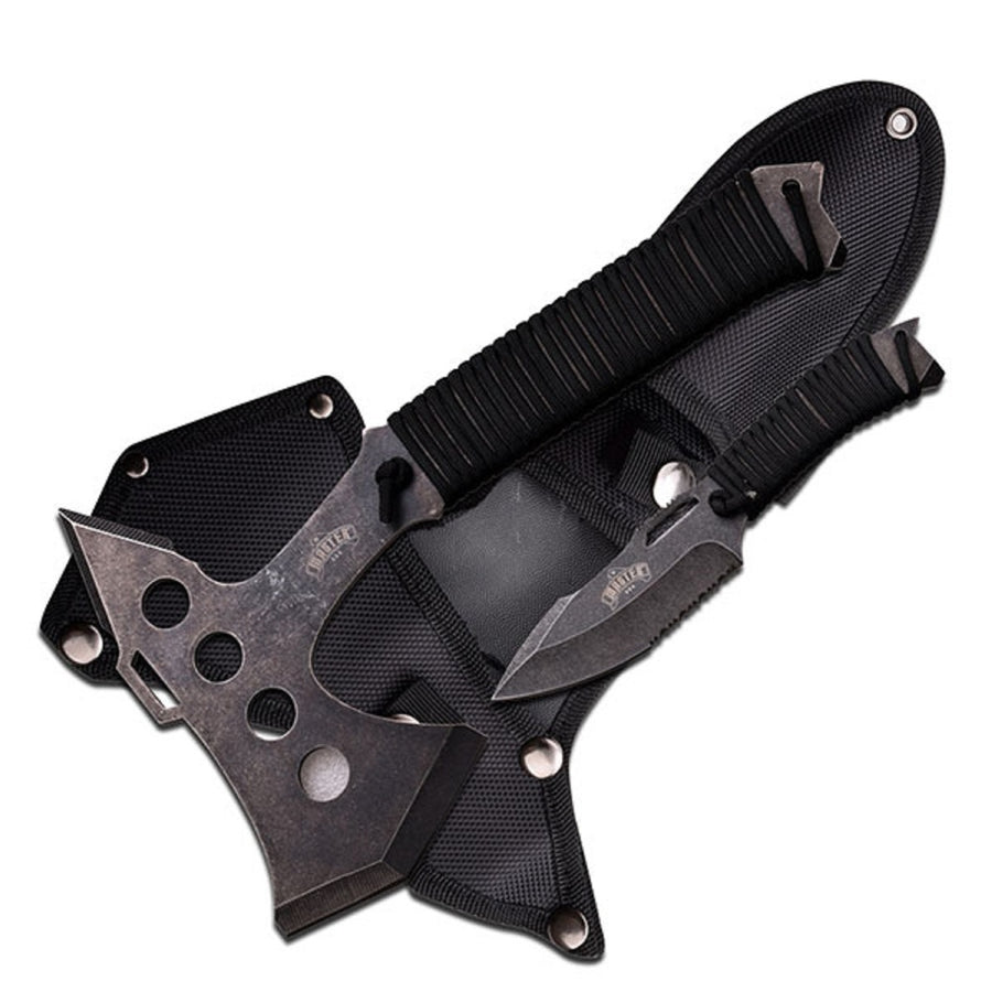 Master Usa 11in Axe And 8in Fixed Blade Knife
