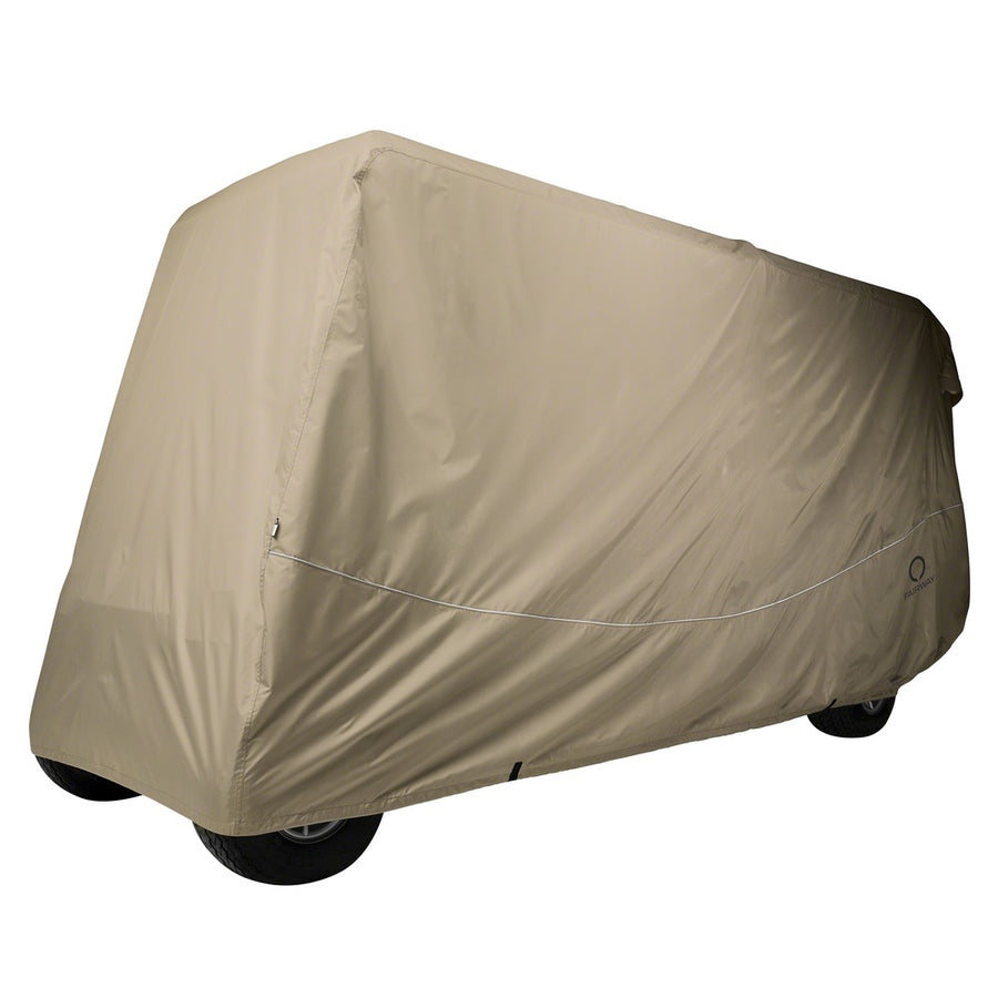 Classic Fairway Golf Cart Quick-fit Cover X-long Roof Khaki