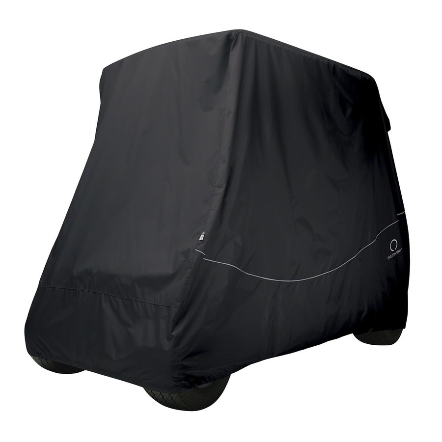 Classic Fairway Golf Cart Quick-fit Cover Short Roof - Black