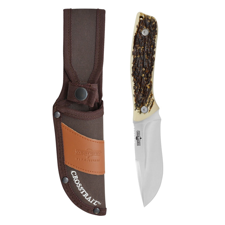 Camillus Western Cross Trail 9in Ti Bonded Fixed Blade Knife