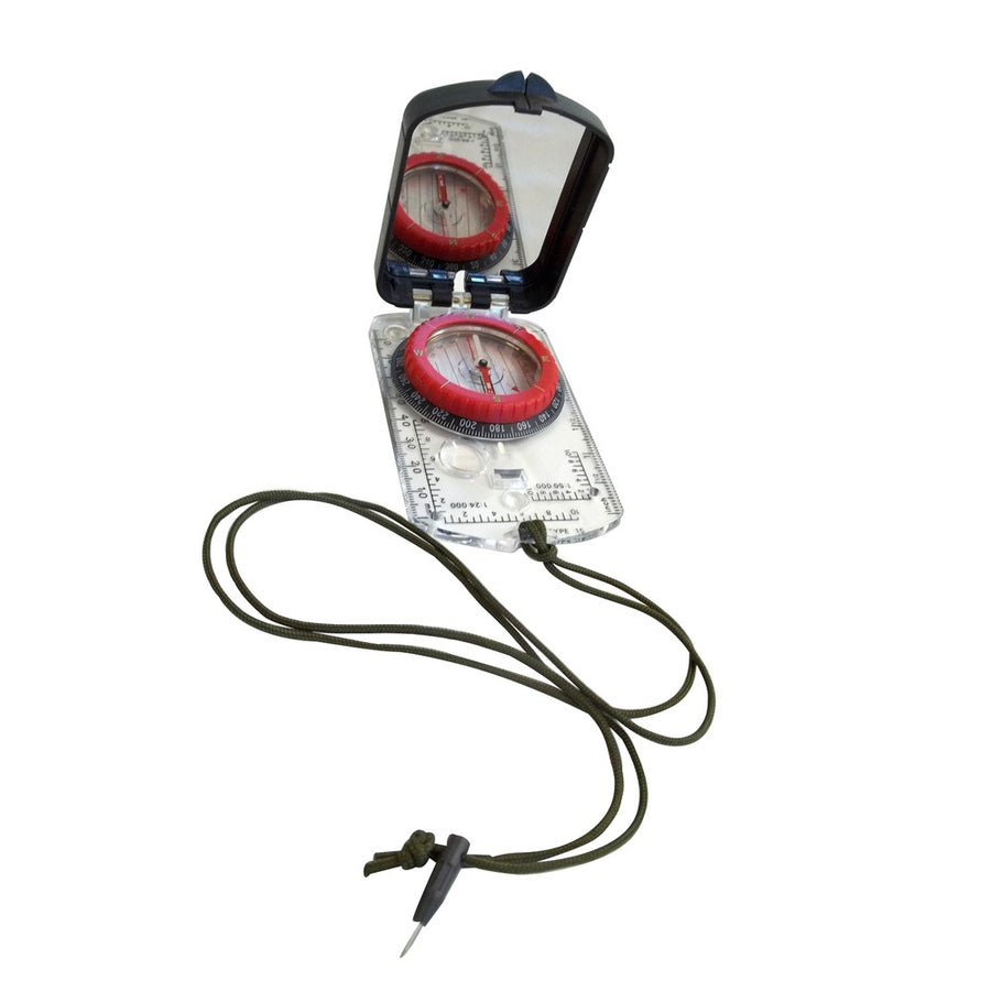 Alpine Mountain Gear Map Compass W  Adjustable Declination