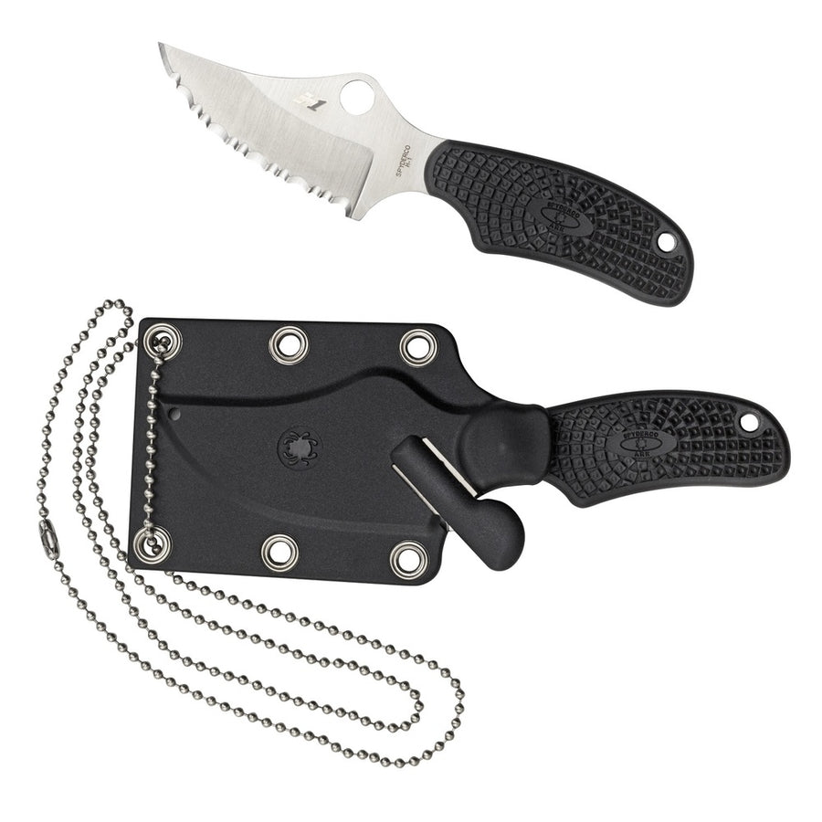 Spyderco Ark 2.6 In Serrated Black Frn Handle