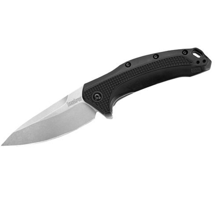 Kershaw Link Assisted 3.25 In Stonewash Plain Gfn Handle