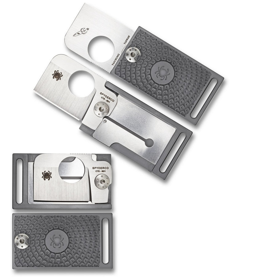 Spyderco Squarehead Folder 1.3 In Plain Gray Frn Handle