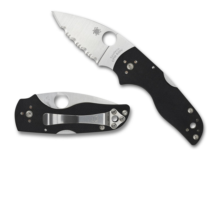 Spyderco Lil Native Folder 2.47 In Serrated Black G10 Hndl