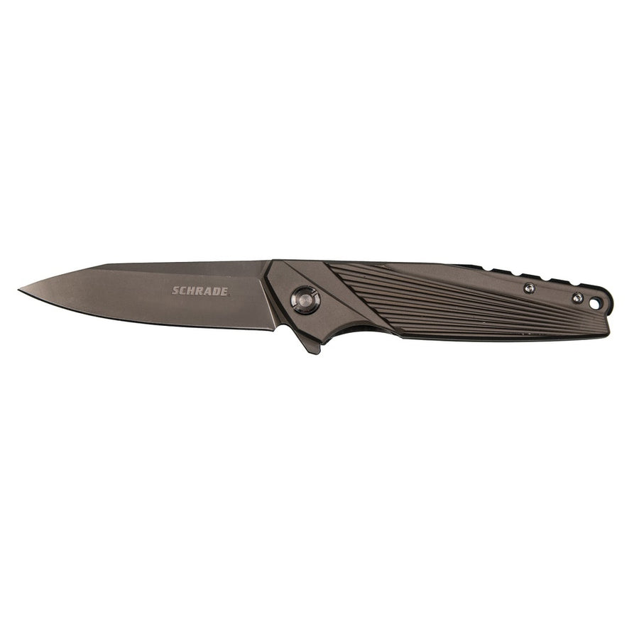 Schrade 1084279 Folder 3.375 In Gray Blade Stainless Handle