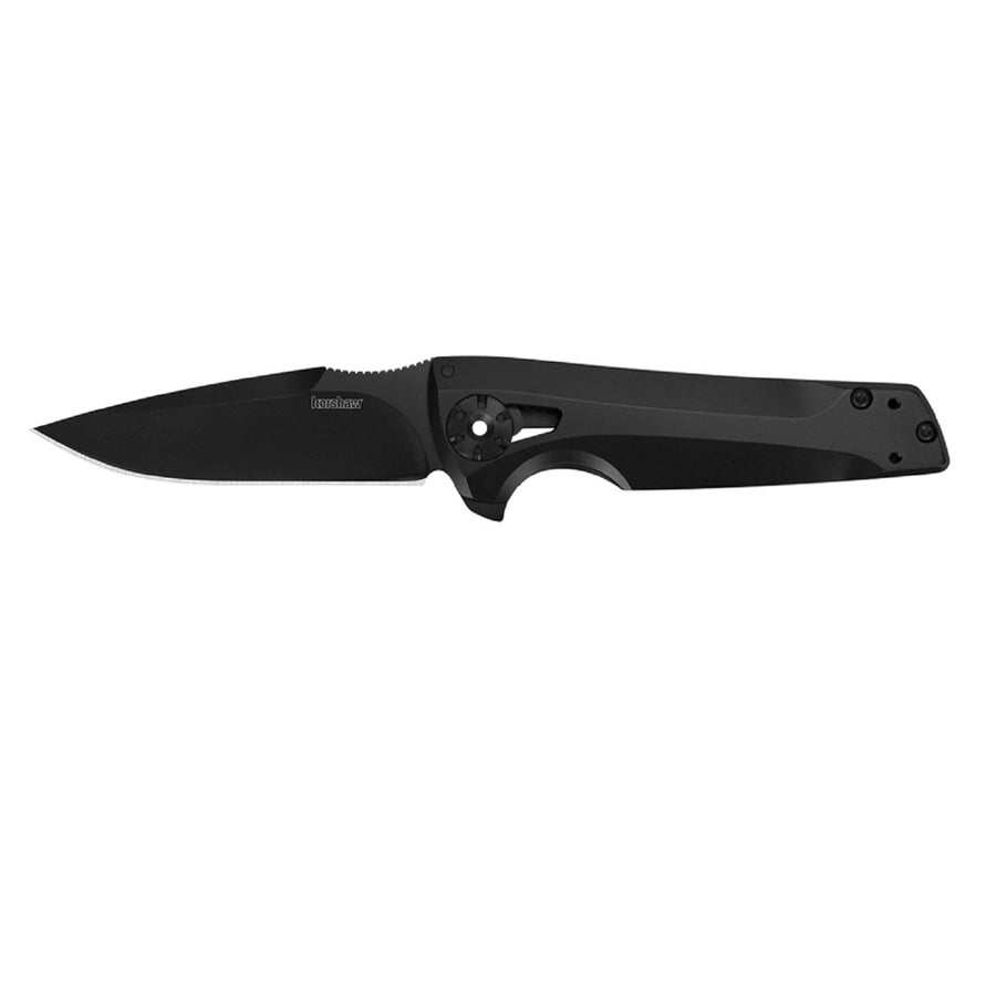 Kershaw Flythrough Folder 3.0 In Black Plain Ss Handle