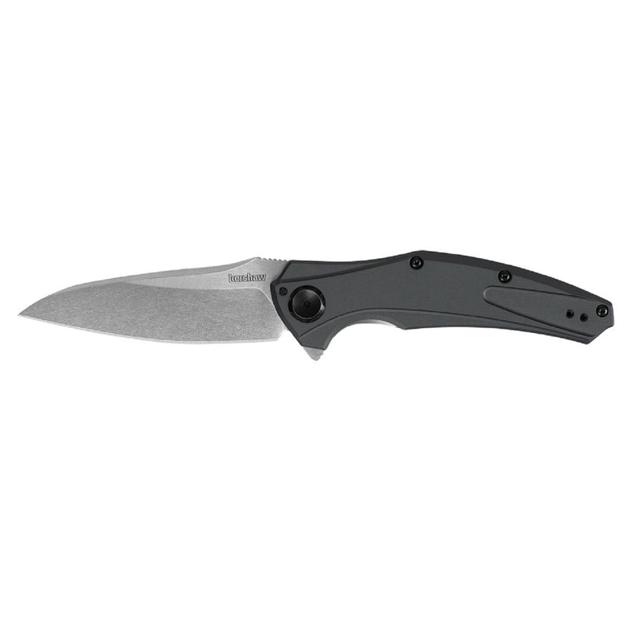 Kershaw Bareknuckle Folder 3.25 In Stonewash Aluminum Handle