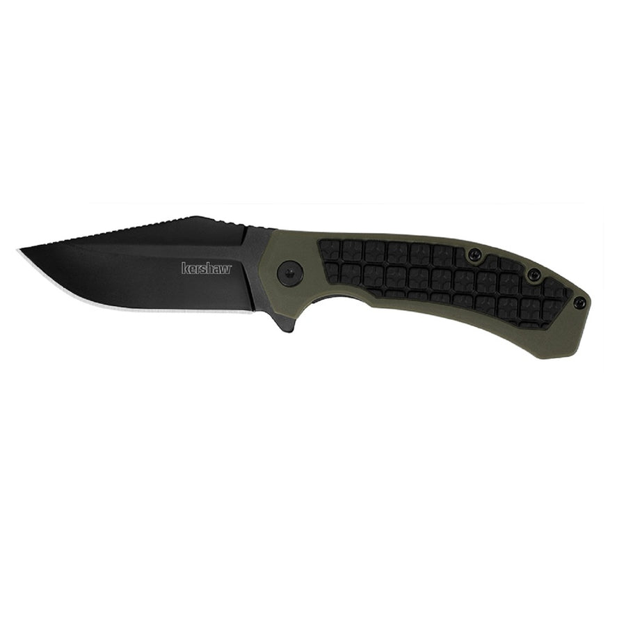 Kershaw Faultline Folder 3.0 In Black Plain Od Gfn Handle