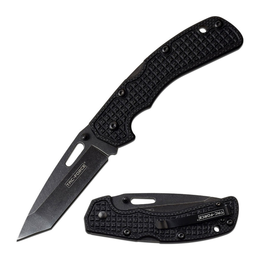 Tac-force Manual Folder 3.25in Blade 7.75in Overall - Black