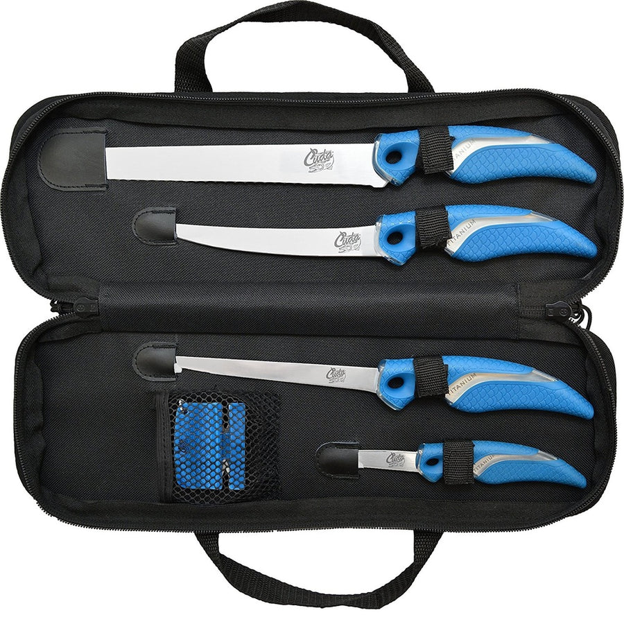 Cuda 6 Piece Knife And Sharpener Set