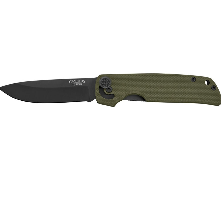 Camillus Cuda Mini 6.75 Inch Folder 3 Inch Blade Drab Green