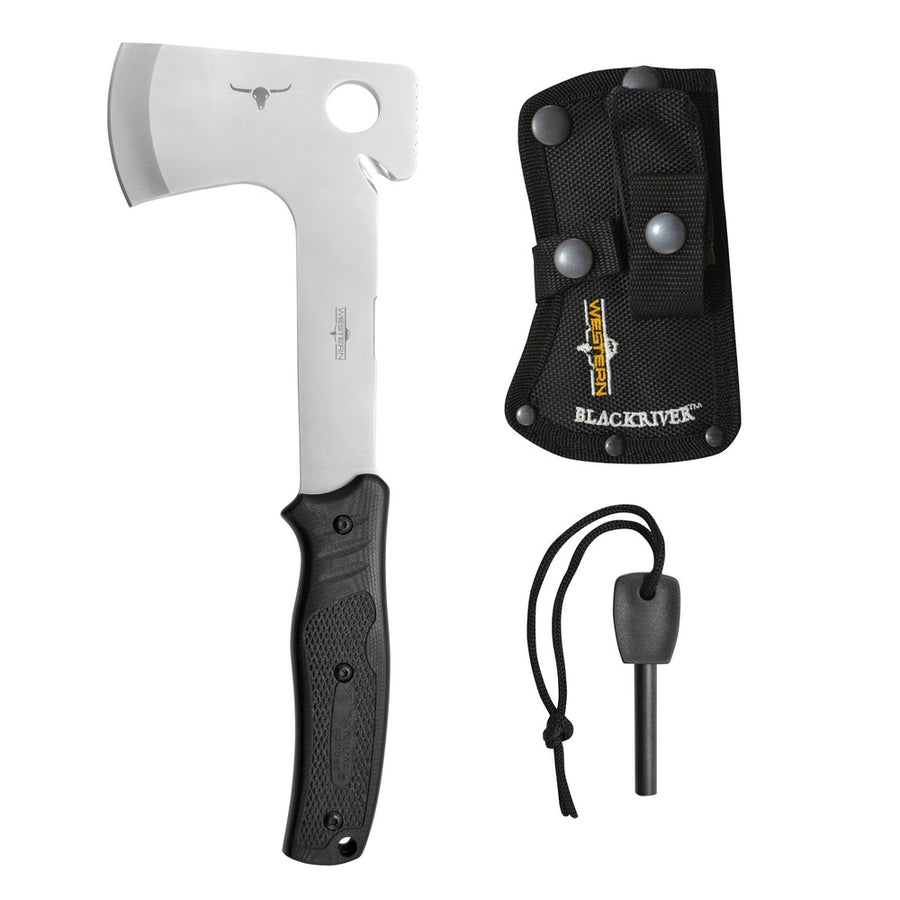 Western Blackriver 11.5 Inch Long Hatchet With Firestarter