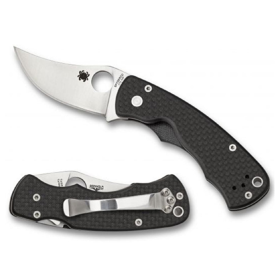 Spyderco Reinhold Rhino Folder 2.35 In Plain Carbon Fiber