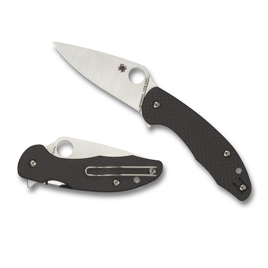Spyderco Mantra 3 Folder 3.17 In Plain Carbon Fiber-g-10