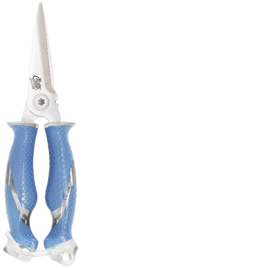 Cuda 8in Titanium Bonded Snip With Prym1 Sheath And Lanyard