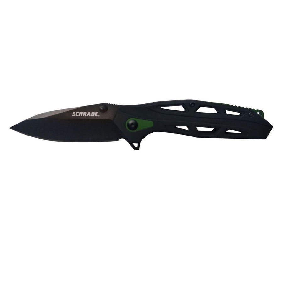 Schrade Sch U.g. Folder 3.25 In Blade Blk-grn Aluminum Hndl