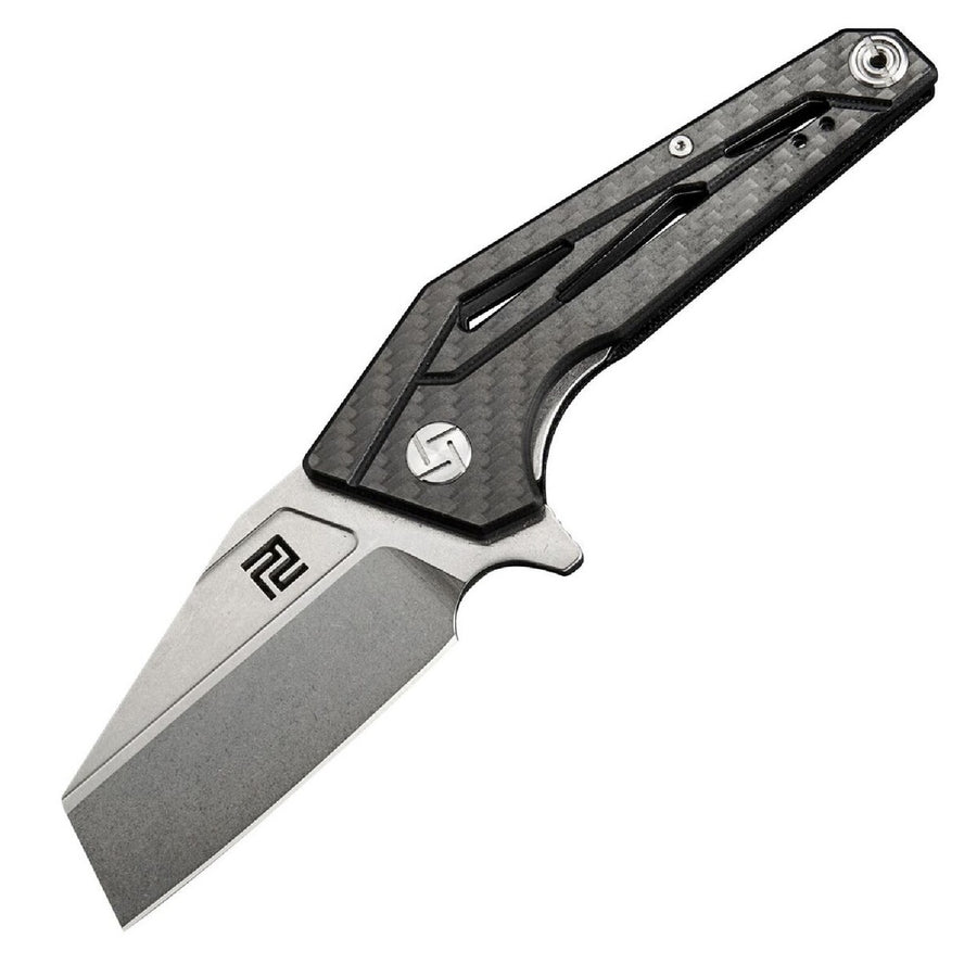 Artisan Ravine Folder 2.83 In D2 Blade Black Carbon Fiber