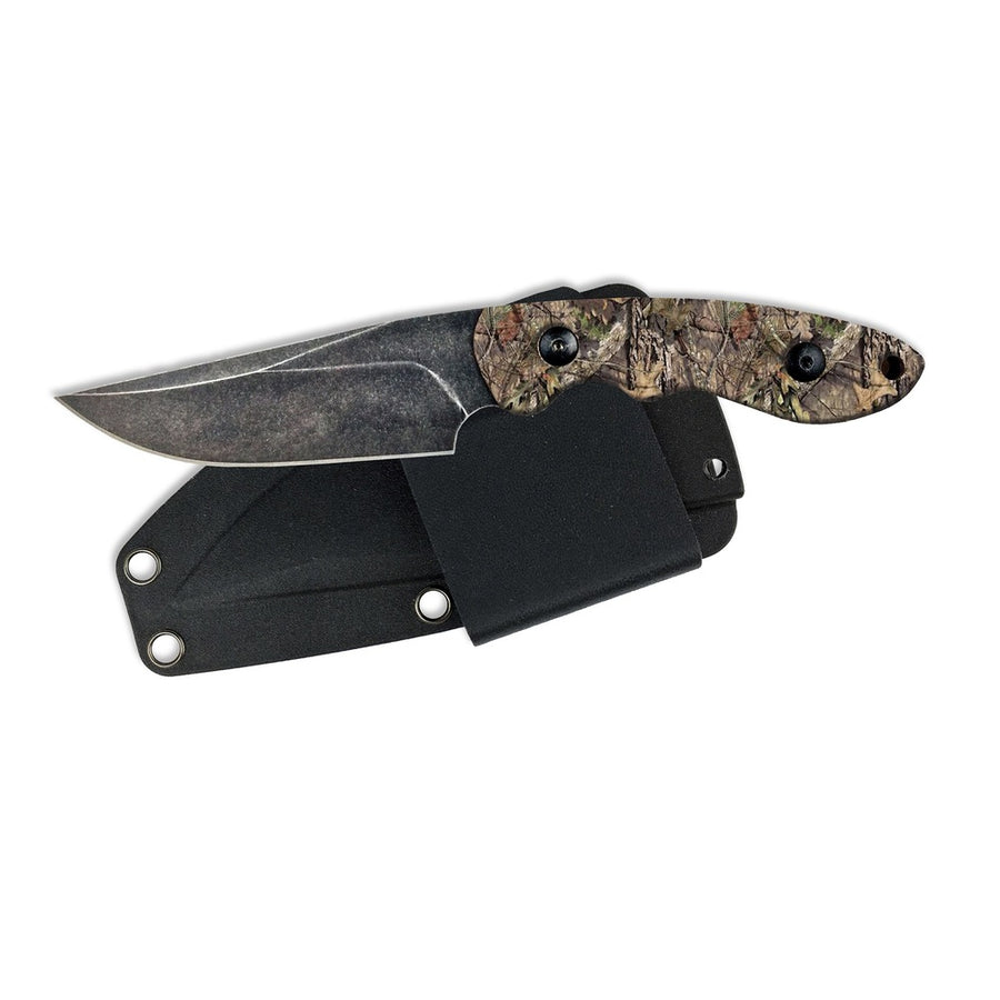 Abkt Elite Predator Fixed 3.5 In Blade Mossy Oak Handle
