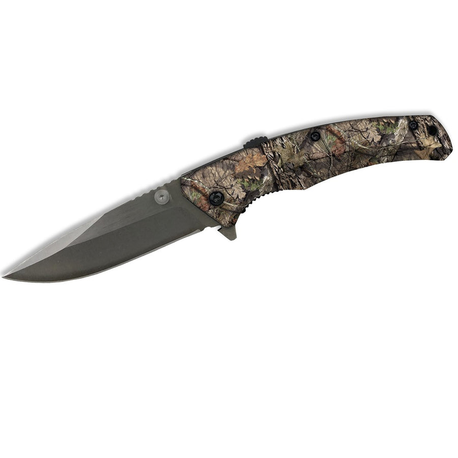 Abkt Elite Sidewinder Assist 3.5 In Blade Mossy Oak Handle