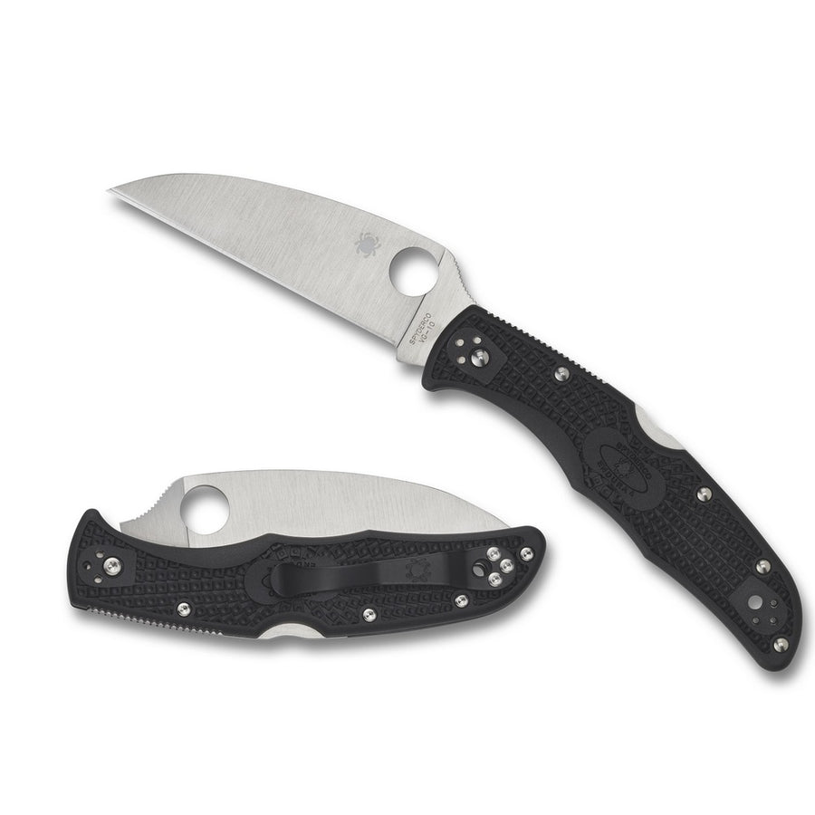 Spyderco Endura 4 Folder 3.8 In Wharncliffe Plain Black Frn