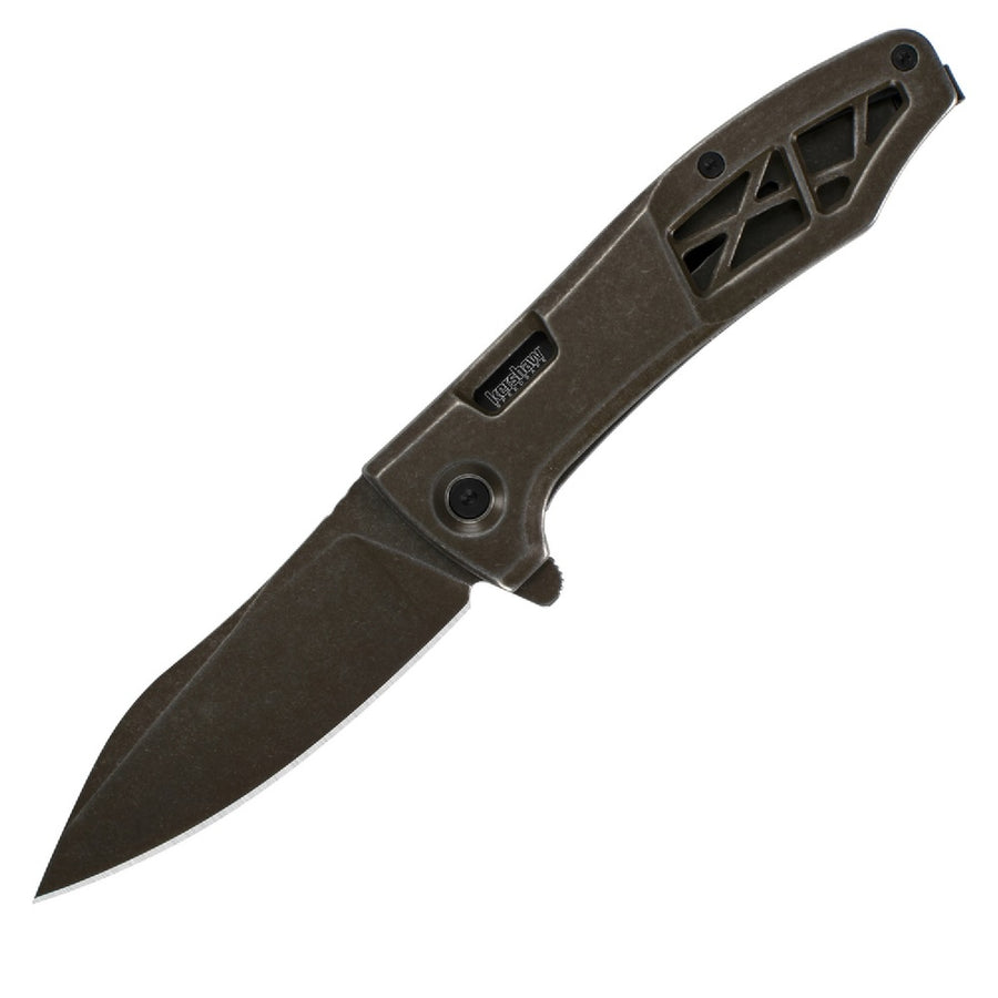 Kershaw Boilermaker Assist 3.3 In Blk Blade Brown Ss Handle
