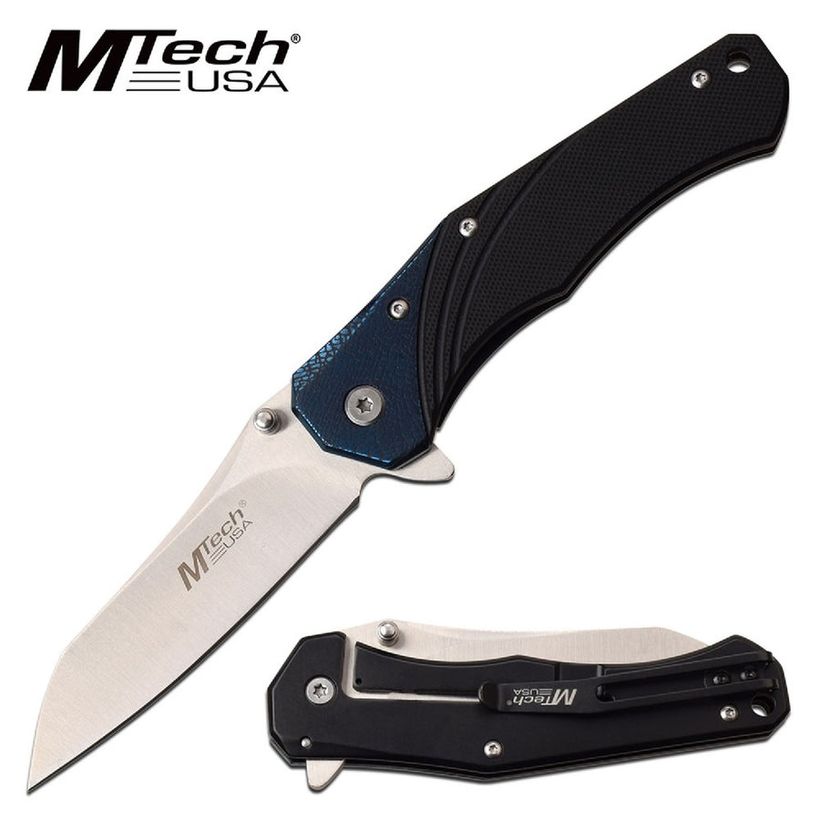 Mtech Folder 3.50 In Blade Bronze Bolster Black G-10 Handle