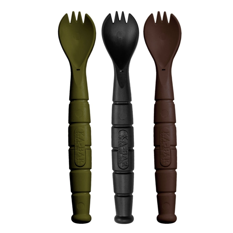 Ka-bar Tactical Spork (spoon Fork Knife) Field Kit 3 Pack