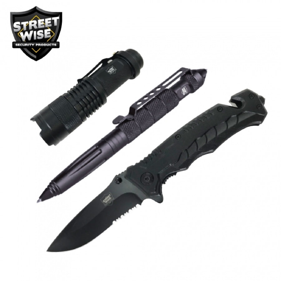 Streetwise Tac Pac Knife-pen-flashlight Combo