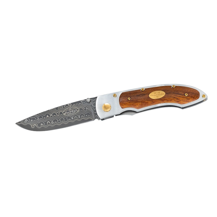 Fallkniven Pd Folder 3.0 In Damascus Blade Ironwood Handle