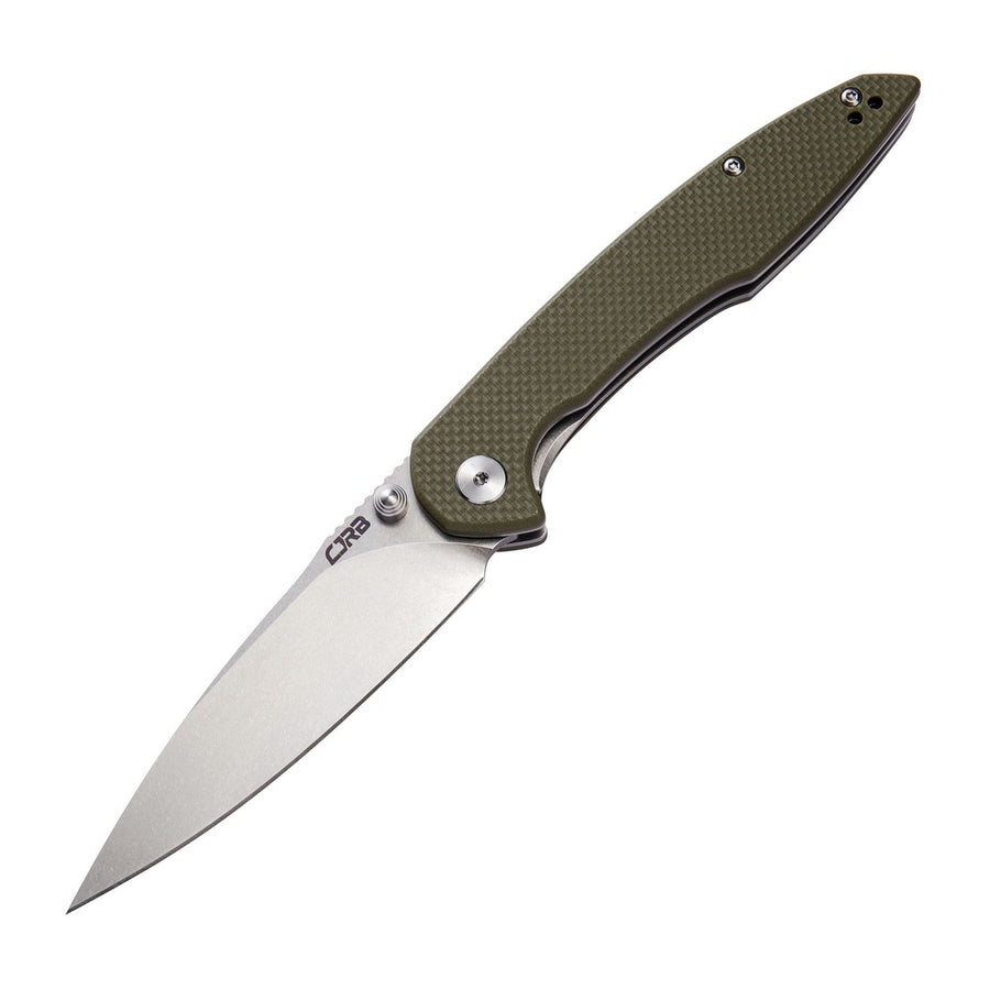 Cjrb Centros Folder 3.67 In Blade Green G-10 Handle