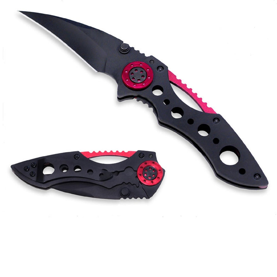 Mantis Isosceles Folder 2.5 In Black Blade Stainless Handle
