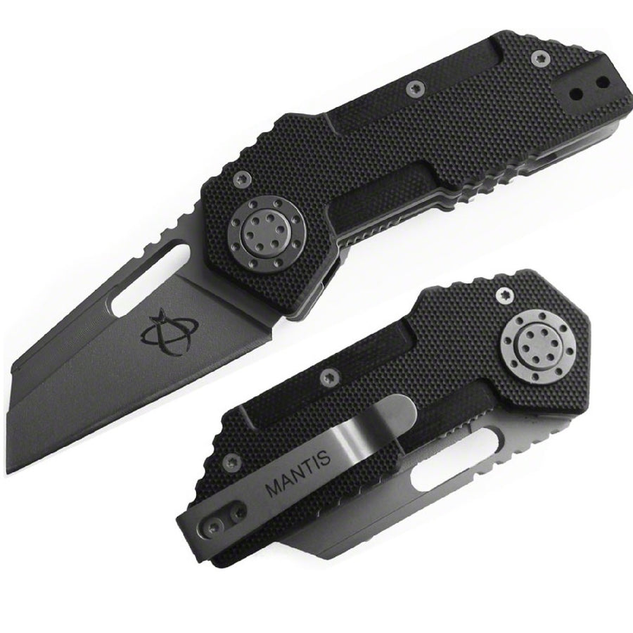 Mantis Pit Boss Folder 2.375 In Blade Black G10 Handle