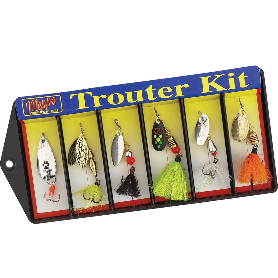 Mepps Trouter Kit - Plain And Dressed Lure Assortment