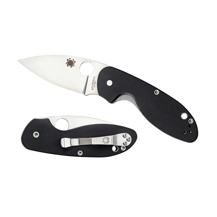 Spyderco Efficient Folder 3.0 In Plain Black G-10 Handle