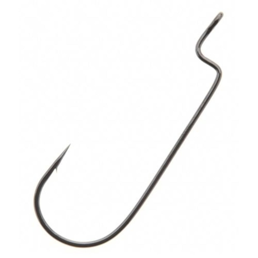 Gamakatsu Worm Offset Ns Black Hook Size 2 100 Per Pack