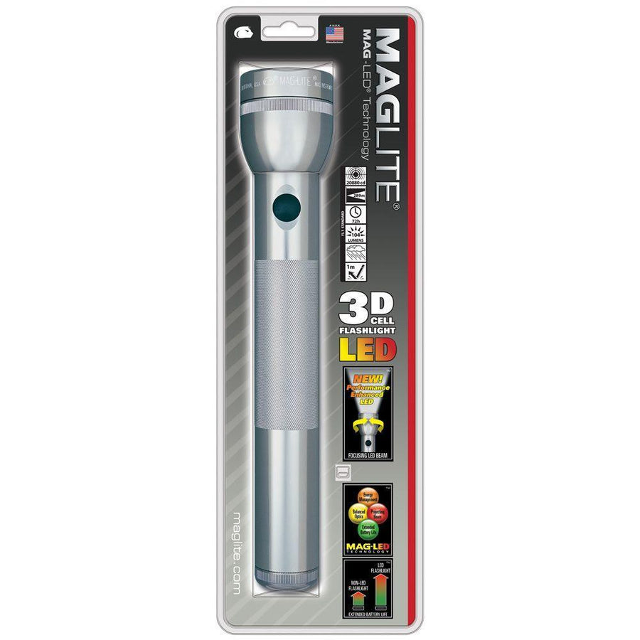 Maglite 3 Cell D Led Flashlight Gray St3d096