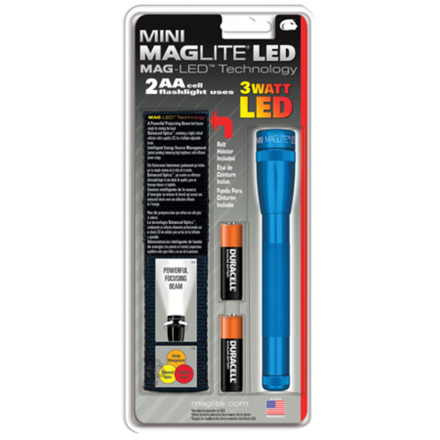 Maglite 2 Cell Aa Mini Flashlight Gray Sp2209h